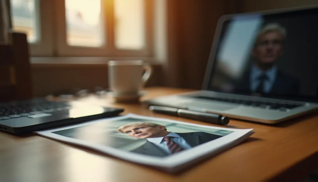 image sans filigrane featured Portrait photographique imprimé sur un bureau sans aucun filigrane visible, illustrant une image sans filigrane livrée en haute résolution à Toulouse