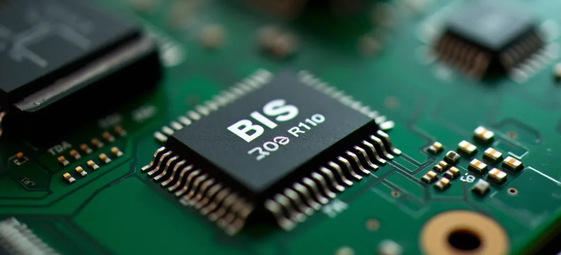 Gros plan sur la puce ROM BIOS d'une PlayStation 2, illustrant le concept d'image BIOS PS2 pour l'émulation