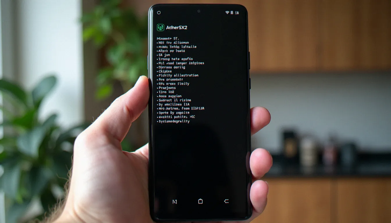 Écran Android affichant le menu de configuration du BIOS dans AetherSX2 avec la liste des fichiers image BIOS PS2 détectés