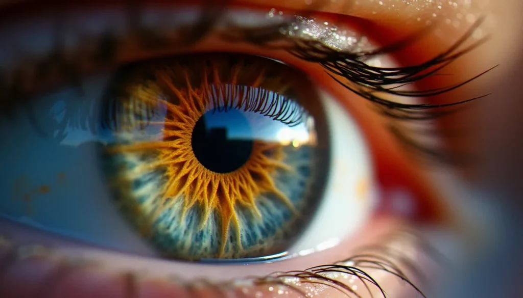 iris yeux featured Iris yeux : vue macro en gros plan des détails complexes et de la couleur